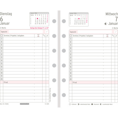 CHRONOPLAN Piano giornaliero sost. 2026 50606Z.26 1G/1P Mini