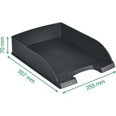 LEITZ Corbeille à courrier Plus A4 52270084 argent