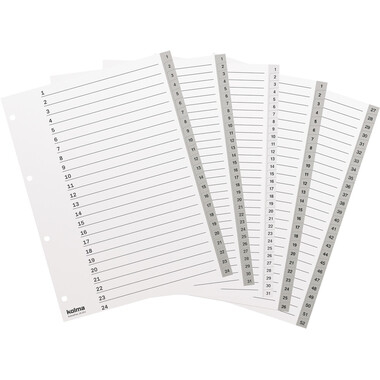 KOLMA Register KolmaFlex A4 18.314.16 weiss 1-31
