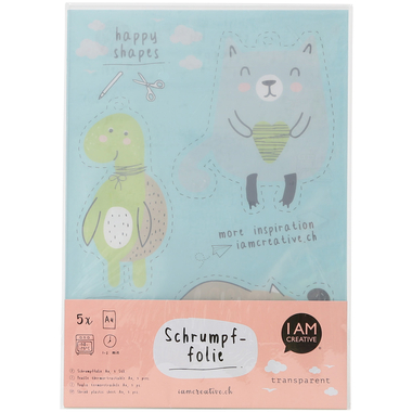 I AM CREATIVE Shrinkfolie A4 4010.48 transparent, 5 Blatt
