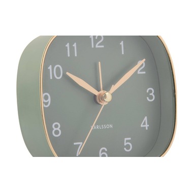 KARLSSON Réveil classique Travel Square Jungle green