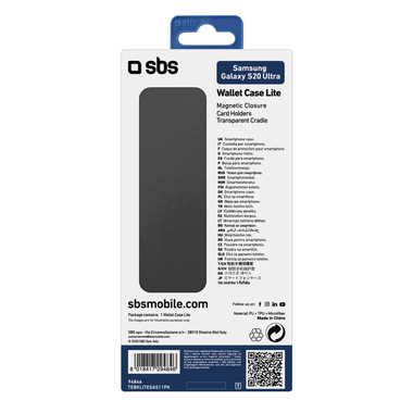 Book-style case with card holder pockets for Samsung Galaxy S20 Ultra