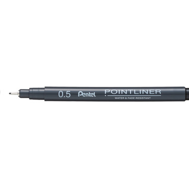PENTEL Fineliner Pigment 0.05 mm S20P-05A POINTLINER, noir