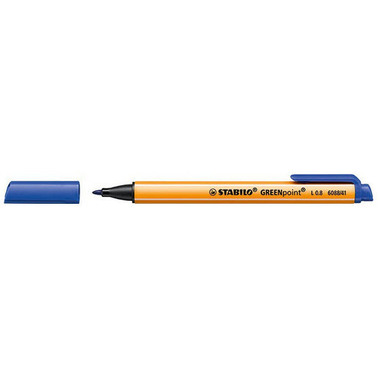 STABILO Faserschr. GREENpoint 0,8mm 6088/41 blau