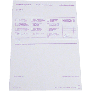 SIMPLEX Übermittlungslbock D/F/I A5 13223 60g 70 Blatt