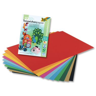 FOLIA Tonpapierblock 130g 600 A4