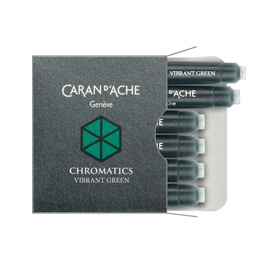CARAN D'ACHE Tintenpatrone 8021.210 Vibrant Green 6 Stück