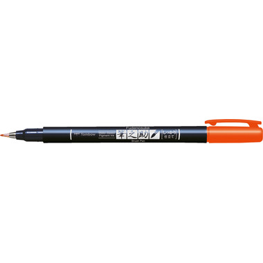 TOMBOW Stylo de calligraphie Hard WS-BH28 Fudenosuke, orange