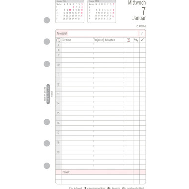 CHRONOPLAN Ersatz Tagesplan 2026 50246Z.26 1T/1S Midi
