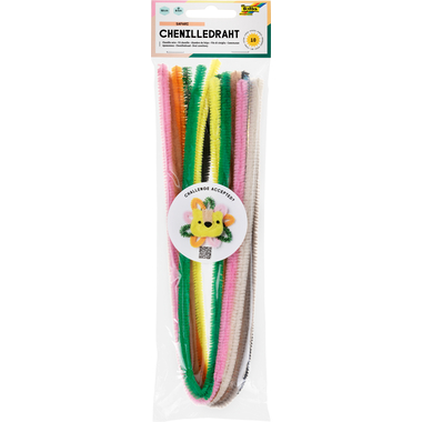 FOLIA Filo di ciniglia 8mmx50cm 779893 Safari 10 pezzi