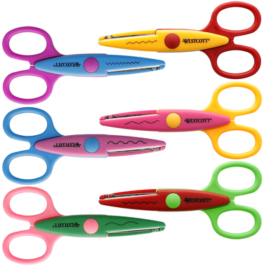 WESTCOTT Set-Ciseaux creatives 14cm E-42515 00 coloré ass.