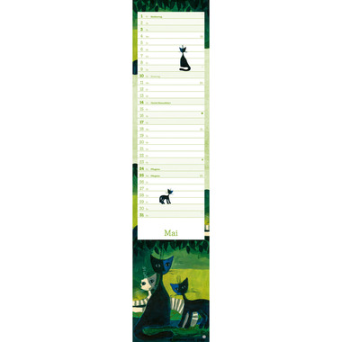 HEYE Monatsplaner Wachtmeister 2026 21894+26 1M/1S DE 11x49cm