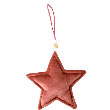 ROOST Weihnachtshänger Stern 880444 122.5x3x12cm Samt Pink
