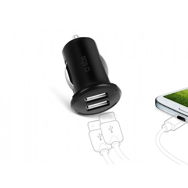 Chargeur de batterie USB automobile Dual 2 400 mAh