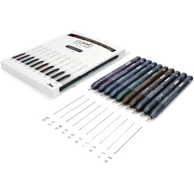 COPIC Multiliner 0.3mm 22075620 Color Set, 10 pcs.