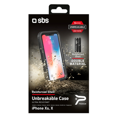 Coque résistante avec clip ceinture pour iPhone X et iPhone XS