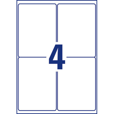 AVERY ZWECKFORM Etiquettes 99.1x139mm L7915-40 blanc, mat, A4 40 flls.