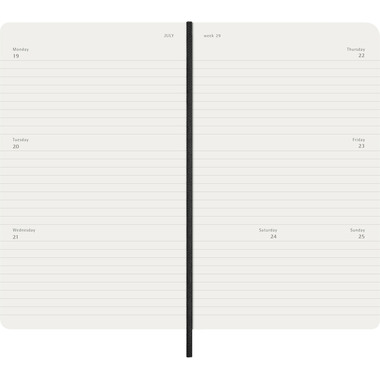 MOLESKINE Agenda Classic Large 2027 DSB12WH3Y27 1W/2S schwarz SC 13x21cm