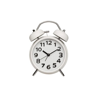 TFA Dostmann Alarm Clock with Double Bell White