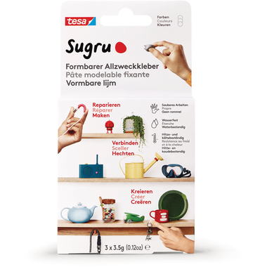 TESA Klebeknete Sugru 3 41236-00001 weiss 3x3.5g