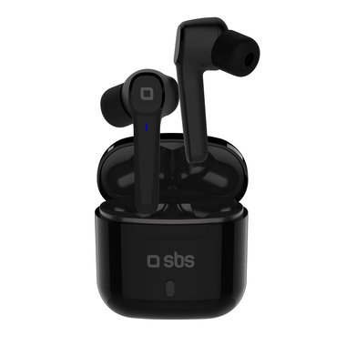 Auricolari wireless con basetta di ricarica tascabile da 300 mAh, Wireless V5.0, controlli touch per chiamate e musica