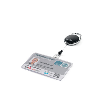 DURABLE Ausweishülle Jojo Style 890701 54x87mm, schwarz, für 1 Karte