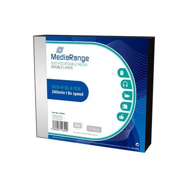 MediaRange DVD+R Medien 8.5 GB, Slimcase (5 Stück)