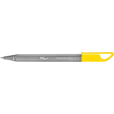 BÜROLINE Fineliner Clip 0,4mm 223082 gelb