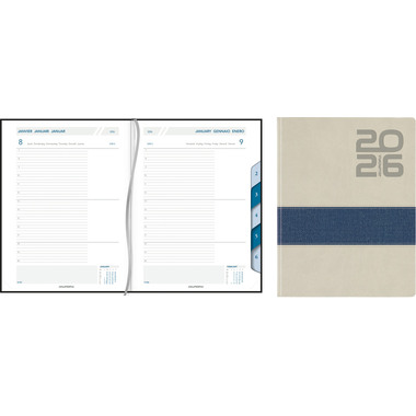 AURORA Agenda Vican Largo 2026 3113 1T/1S ass. ML 16.5x21cm