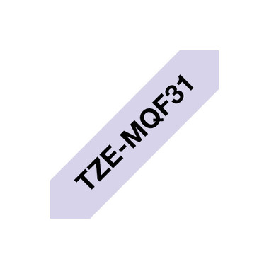 PTOUCH Nastro, plastificato ne/lil.pa TZe-MQF31 PT-DV600VP 12 mm