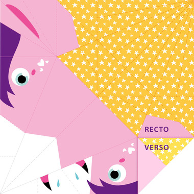 MANDARINE Dépliants Origami 12x12cm OR516C Oiseau 70g 20 feuilles