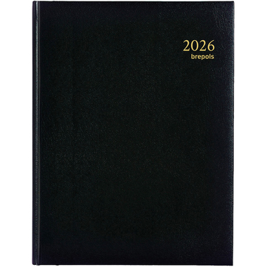 BREPOLS Agenda Ambassador Lima 2026 0.116.1256 1T/1S schwarz 17x22cm