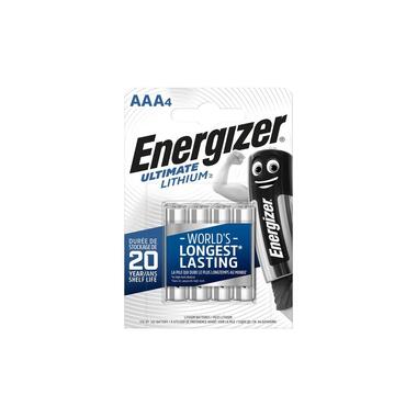 Energizer Battery Ultimate Lithium AAA, 4 pieces