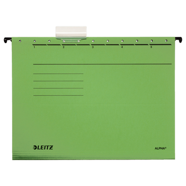 LEITZ Hängemappe Alpha A4 19853055 grün 34.8x26cm 5 Stück