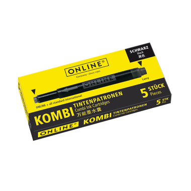 ONLINE Tintenpatronen Kombi 17306/12 Black 5 Stück