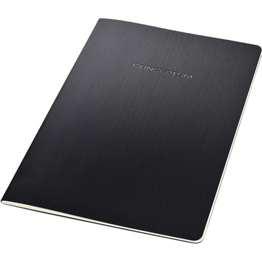 CONCEPTUM Notizheft CONCEPTUM Softc. A4 CO861 Softwave,black,ligné