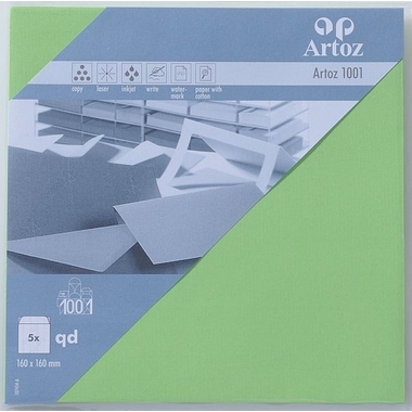 ARTOZ Couverts 1001 160x160mm 107454183 100g, birkengrün 5 Stück