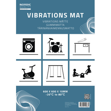NORDIC Q Vibration mat 352351 600 x 600 x 10mm