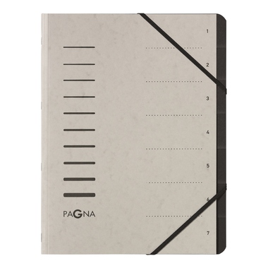 PAGNA Dossier archivio A4 40058-21 grigio chiaro 7 comp.