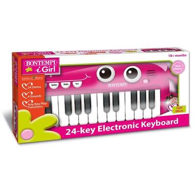 Bontempi Musikinstrument Elektronik-Keyboard pink 24 Tasten