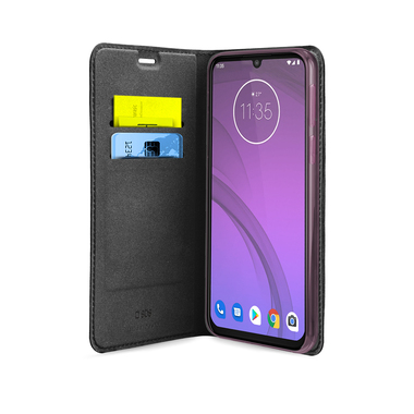 Custodia Book con tasche portatessere per Motorola One Macro