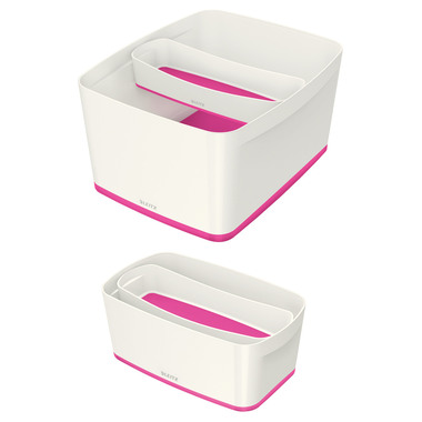 LEITZ MyBox Aufbewahrungsschale 52581023 länglich weiss/pink