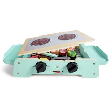 Hape grill with cast iron pan