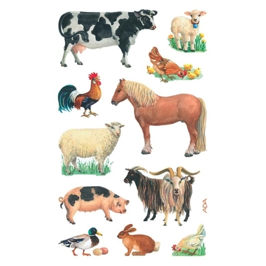 Z-DESIGN Sticker Kids 53720 Bauernhoftiere 2 Stück