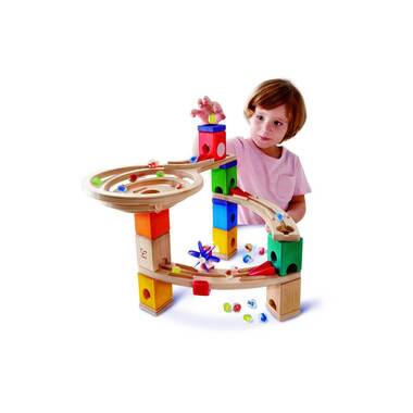 Hape Marble Run Quadrilla Super Spiral Castle & Final Sprint