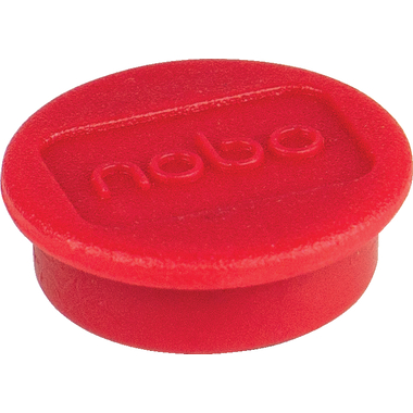 NOBO Magnet rund 24mm 1915293 rot 10 Stück