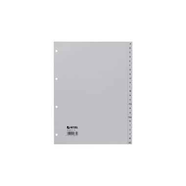 HETZEL Registro PP A4 25650481 grigio A-Z 24 pzi.