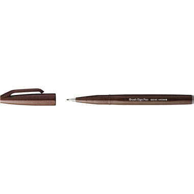 PENTEL Brush Sign Pen SES15C-E3X Marrone scuro