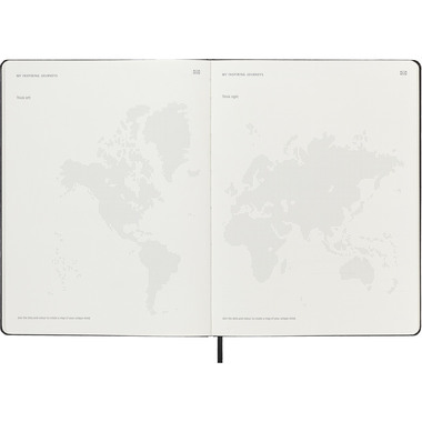 MOLESKINE Agenda Smart Weekly Pro 2026 SMDHB12PRO4Y26 1S/2P nero HC 19x25cm