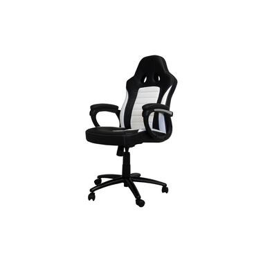 Racing Chairs Gaming-Stuhl CL-RC-BW Schwarz/Weiss